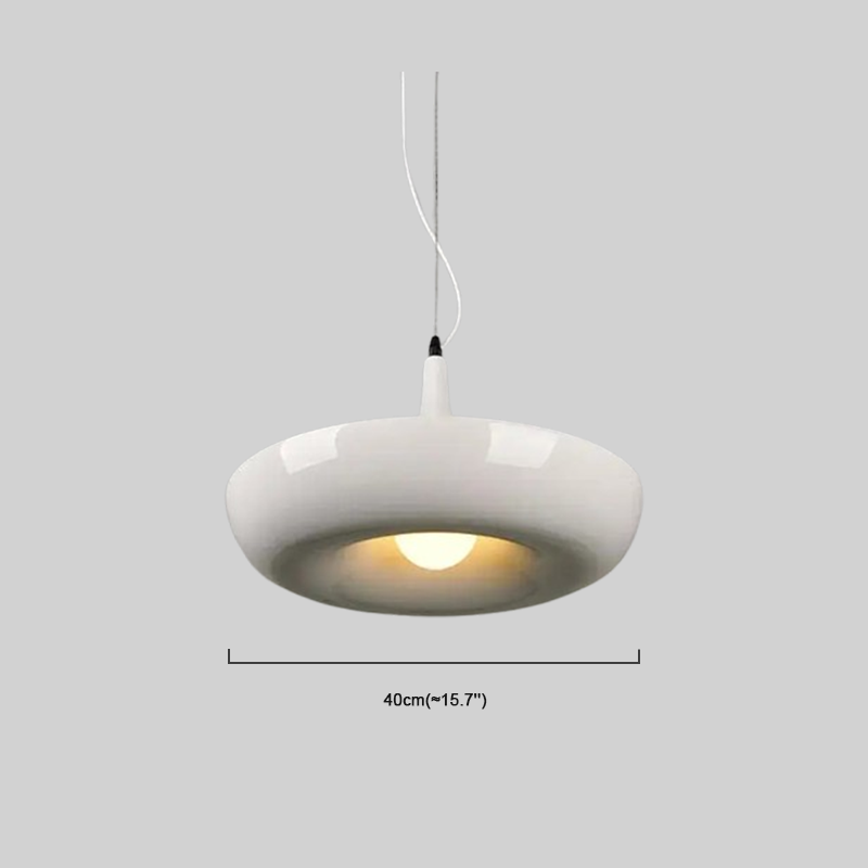 Natural White Pendant Light Annular Size