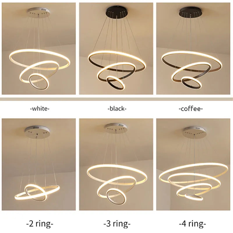 Modern Pendant Light Ring Colour Contrast