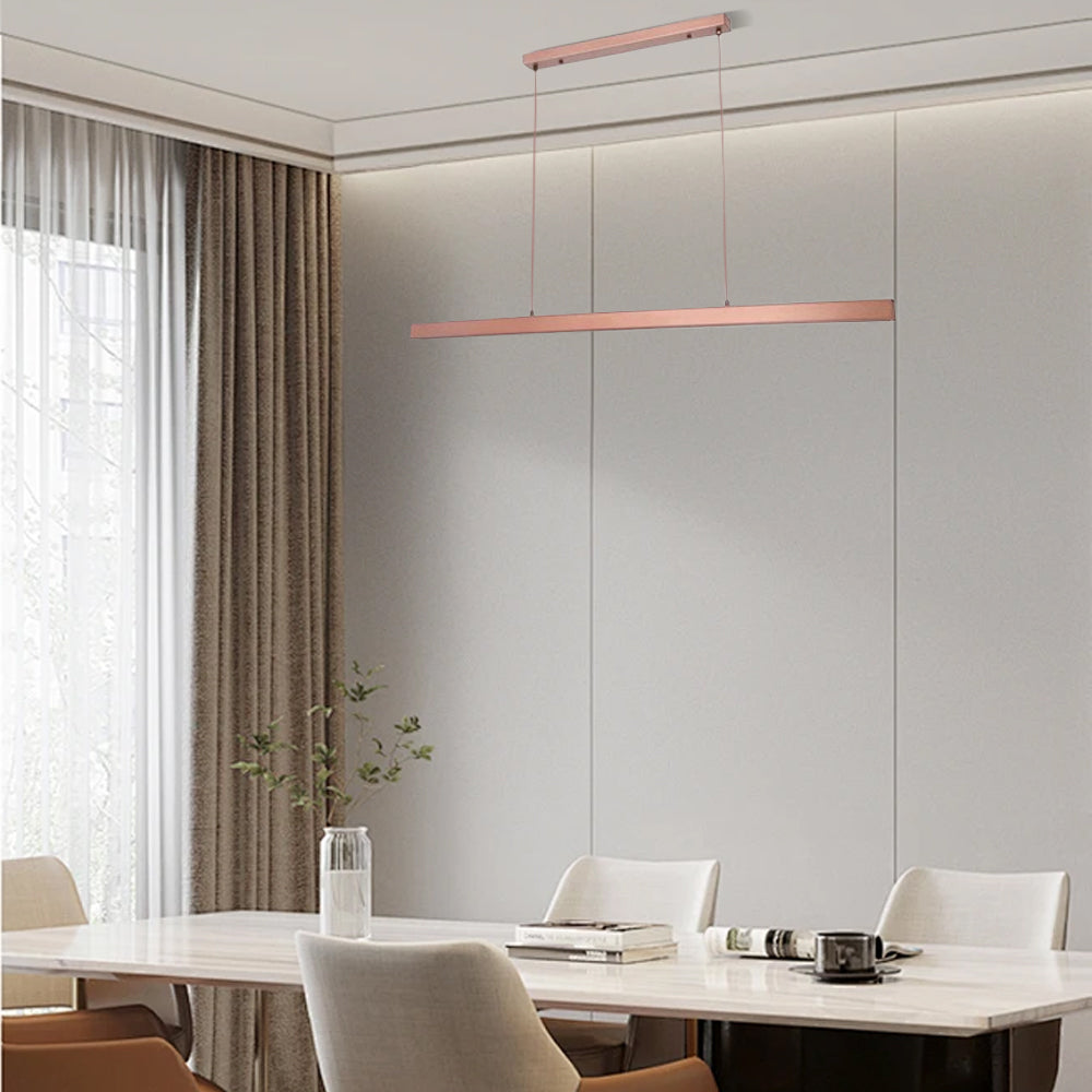 Minimalist LED Brown Pendant Light for Dining Room