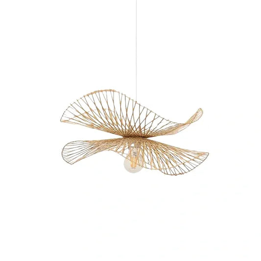 Natural Rattan Pendant Light – Handwoven