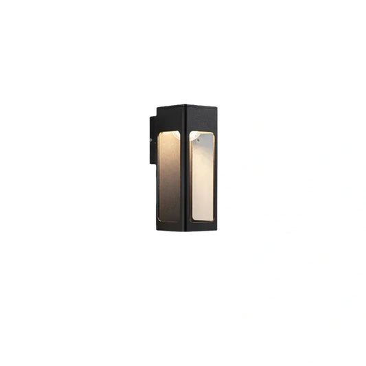 Irondale Modern Outdoor Wall Lamp – Metal Lantern with Sensor for Exterior Wall