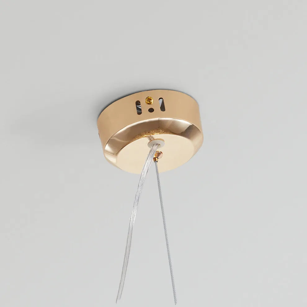 Modern Gold Ceiling Light Dandelion Plate Detail