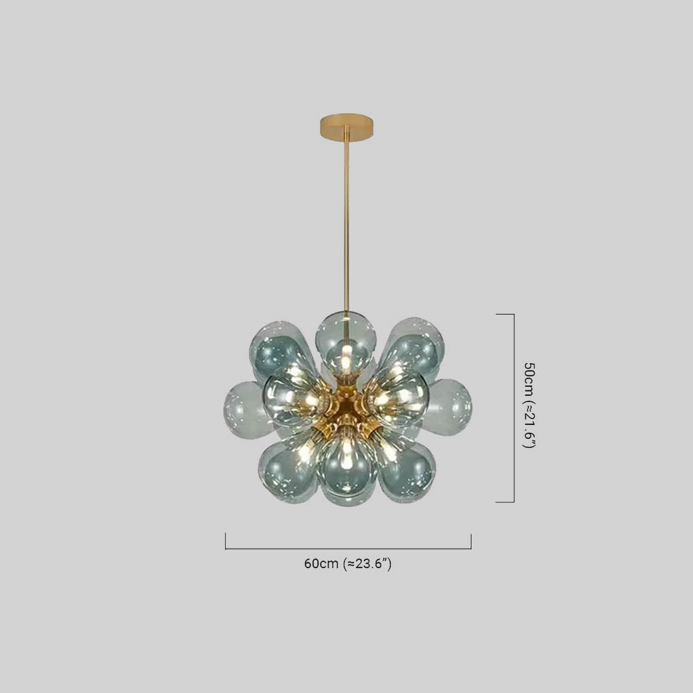 Art Deco Chandelier Bubble Size