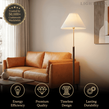 Crema Classical Walnut Floor/Table Lamp
