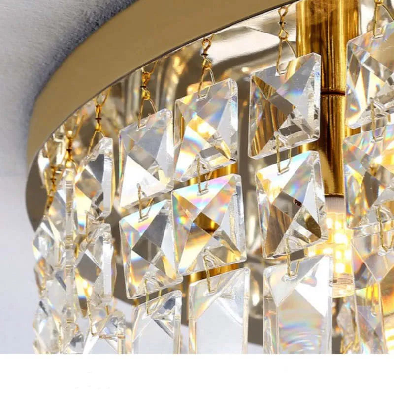 Royal Ceiling Light Crystal with Glass Material