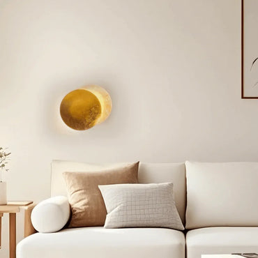 LED Wall Lamp – Metal Gold/Red Copper for Bedroom