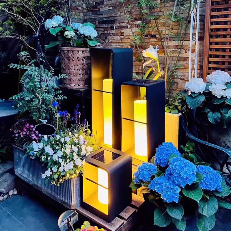 Irondale Modern Solar Pathway Light – IP65 Waterproof Candle-Style Garden