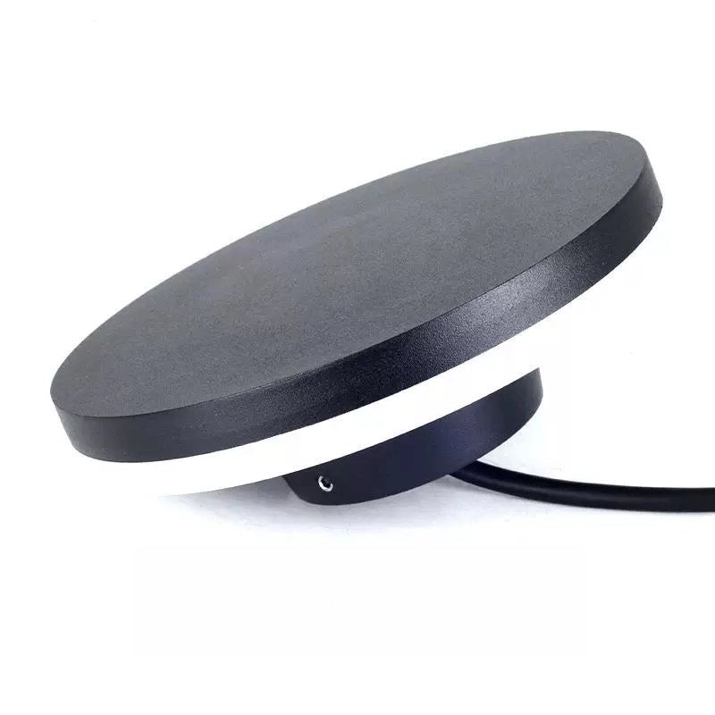 Solara Minimalist LED Outdoor Wall Lamp – Black/White Round/Square Porch Sensor Light