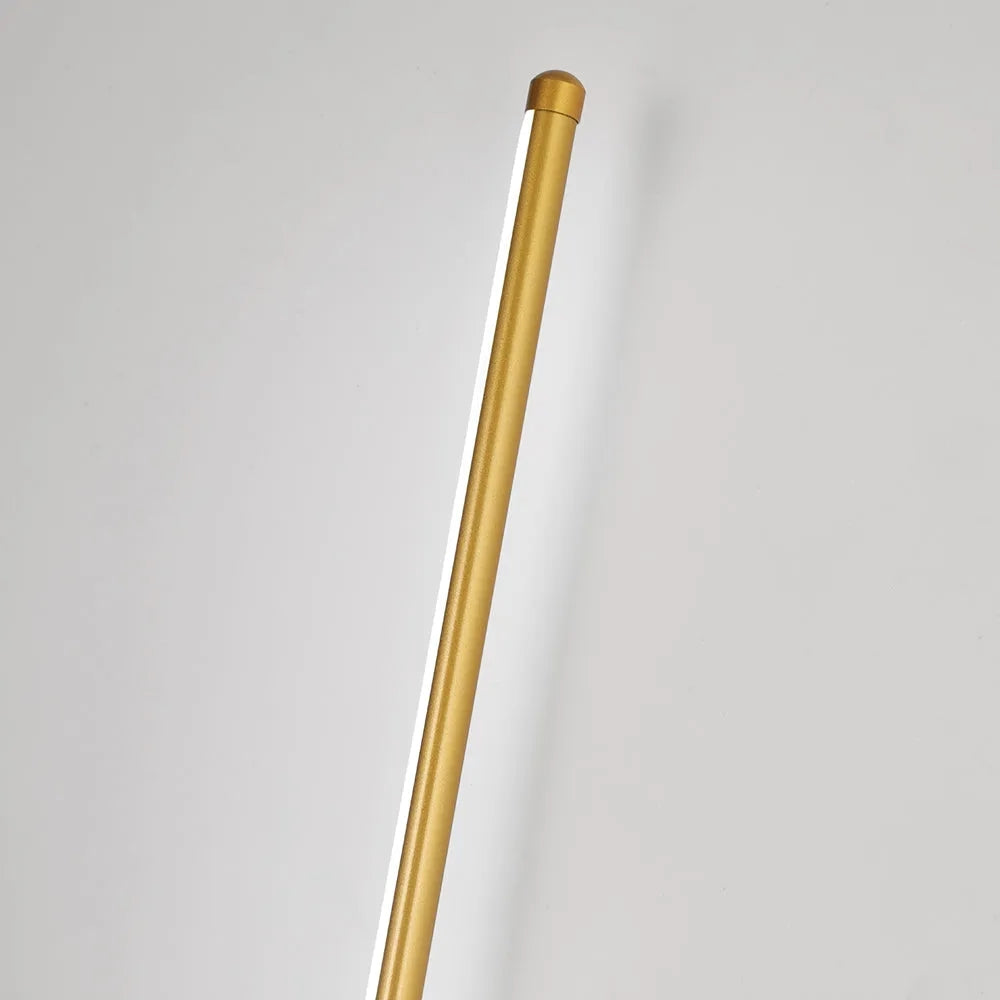 Arcato Minimalist Linear Vanity Light – Black/Gold Metal for Bathroom/Bedroom