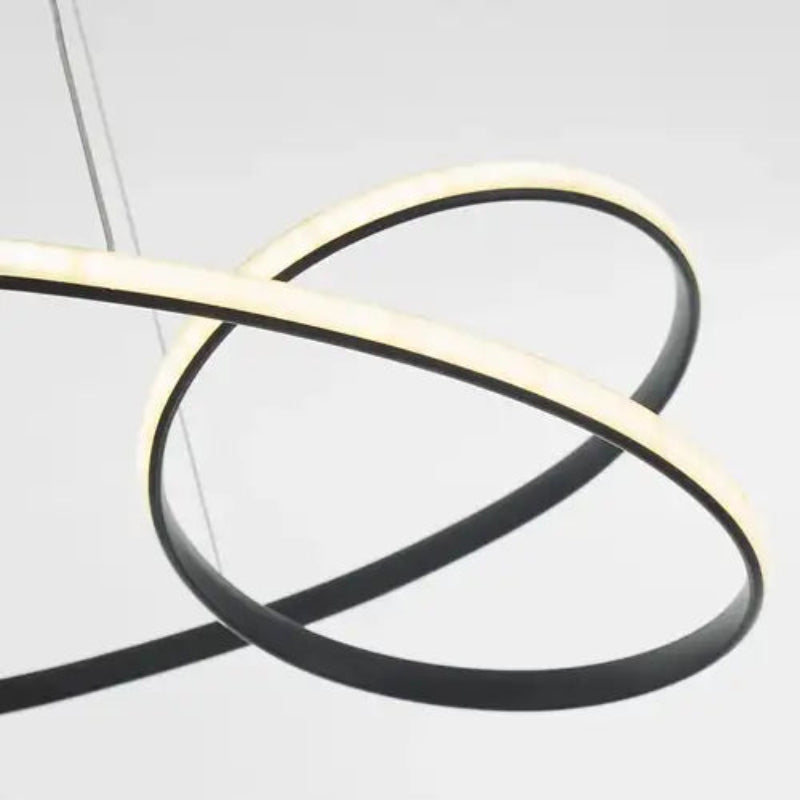 Modern LED Ring Pendant Light — White