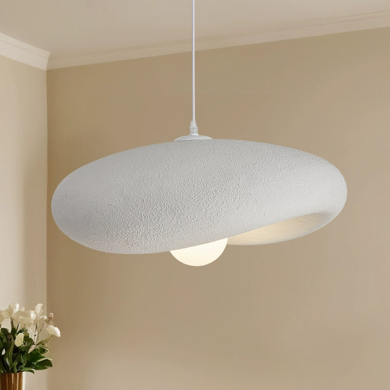 Sandora Modern White Dome Pendant Light – For Dining/Living Room