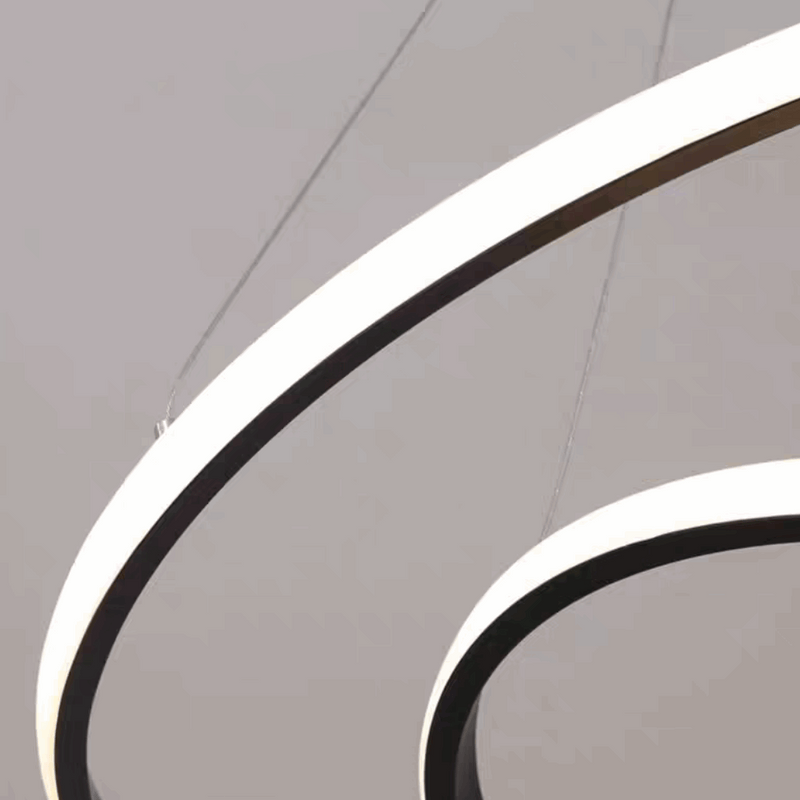 Velora Modern Metal Ring Pendant Light – Dimmable Fixture for Living