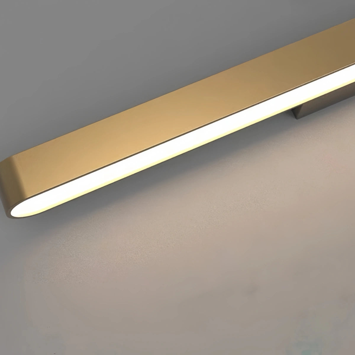 Aplique de pared minimalista de acero inoxidable cepillado -- Cobre/Cromo/Negro para salón/dormitorio