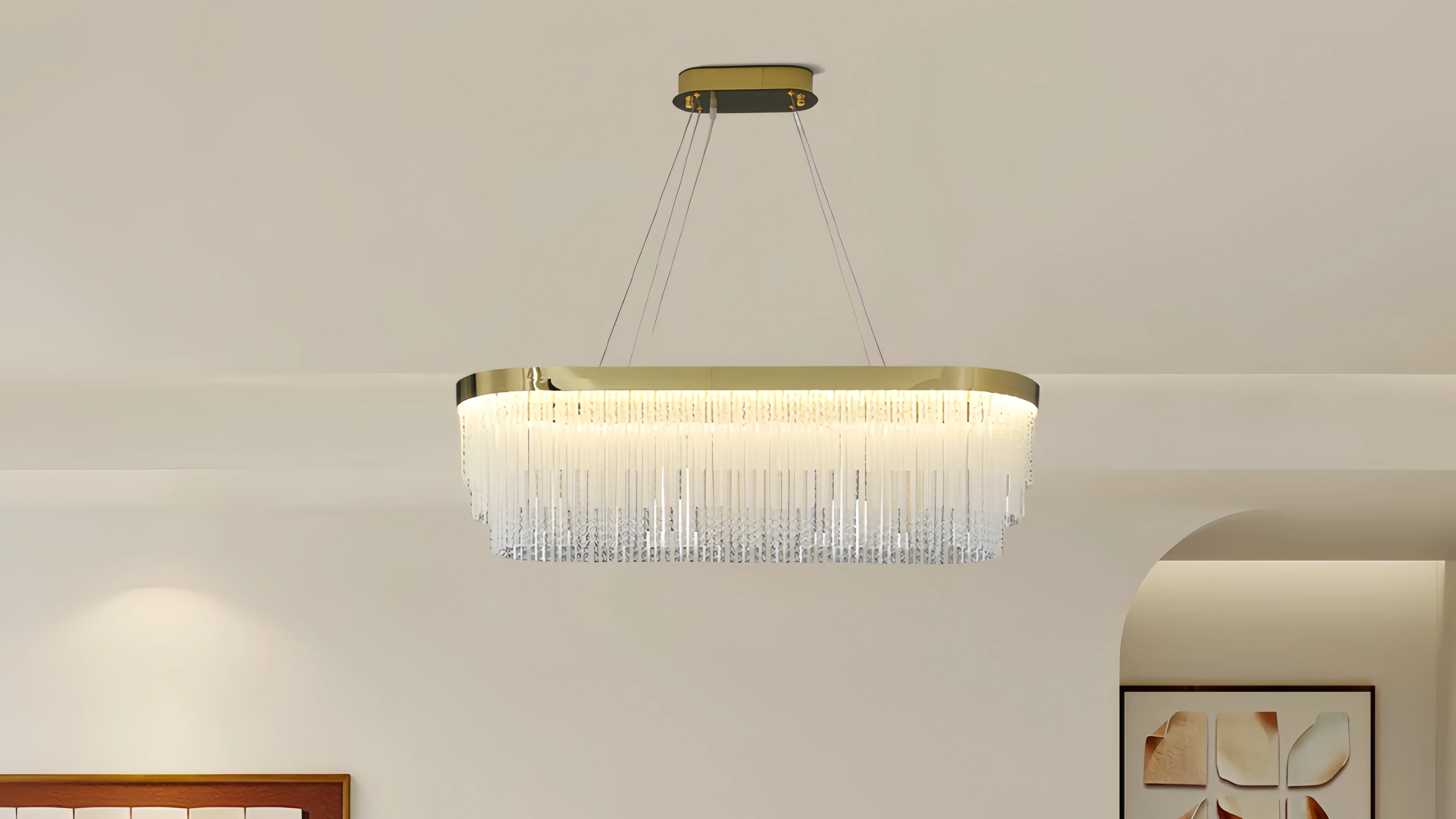 Top Chandelier Styles Shaping 2026 Interiors featured in a modern living room.