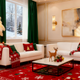 Cozy living room featuring affordable winter lighting ideas with festive decor and warm tones.