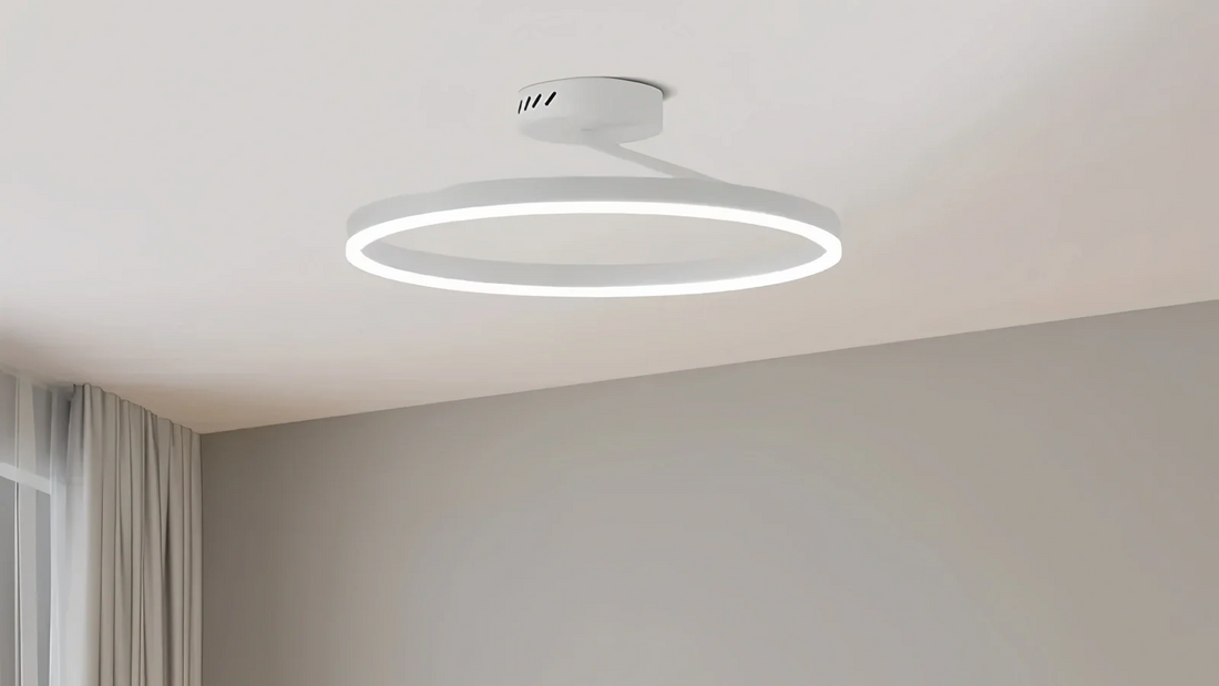 Ceiling Light Trends for 2026 You Need to Know featuring a modern ring design.