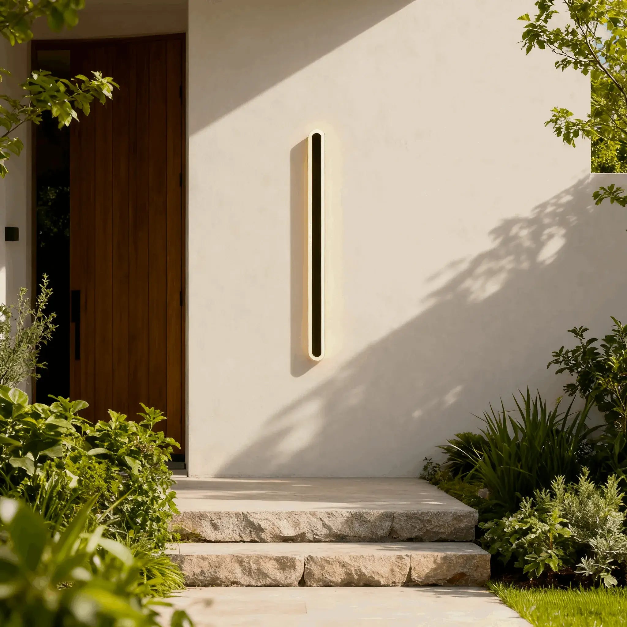 Arcato Modern Linear Outdoor Wall Lamp - Sensor Light for Indoor/Outdoor 