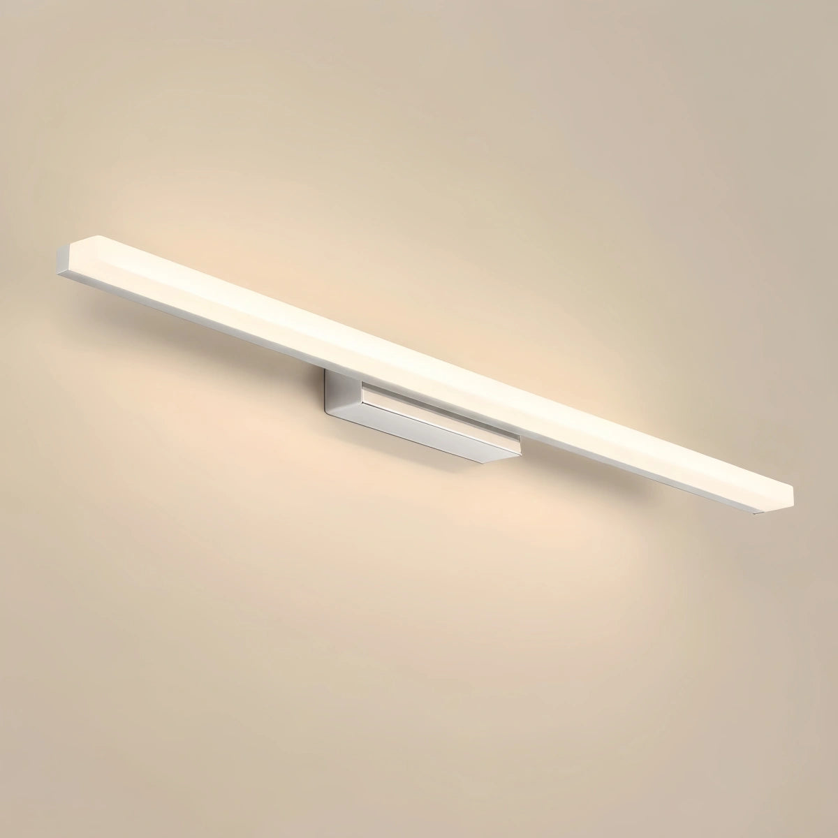 Arcato Minimalist Linear Vanity Wall Lamp – IP44 Metal in Black/Chrome Bathroom