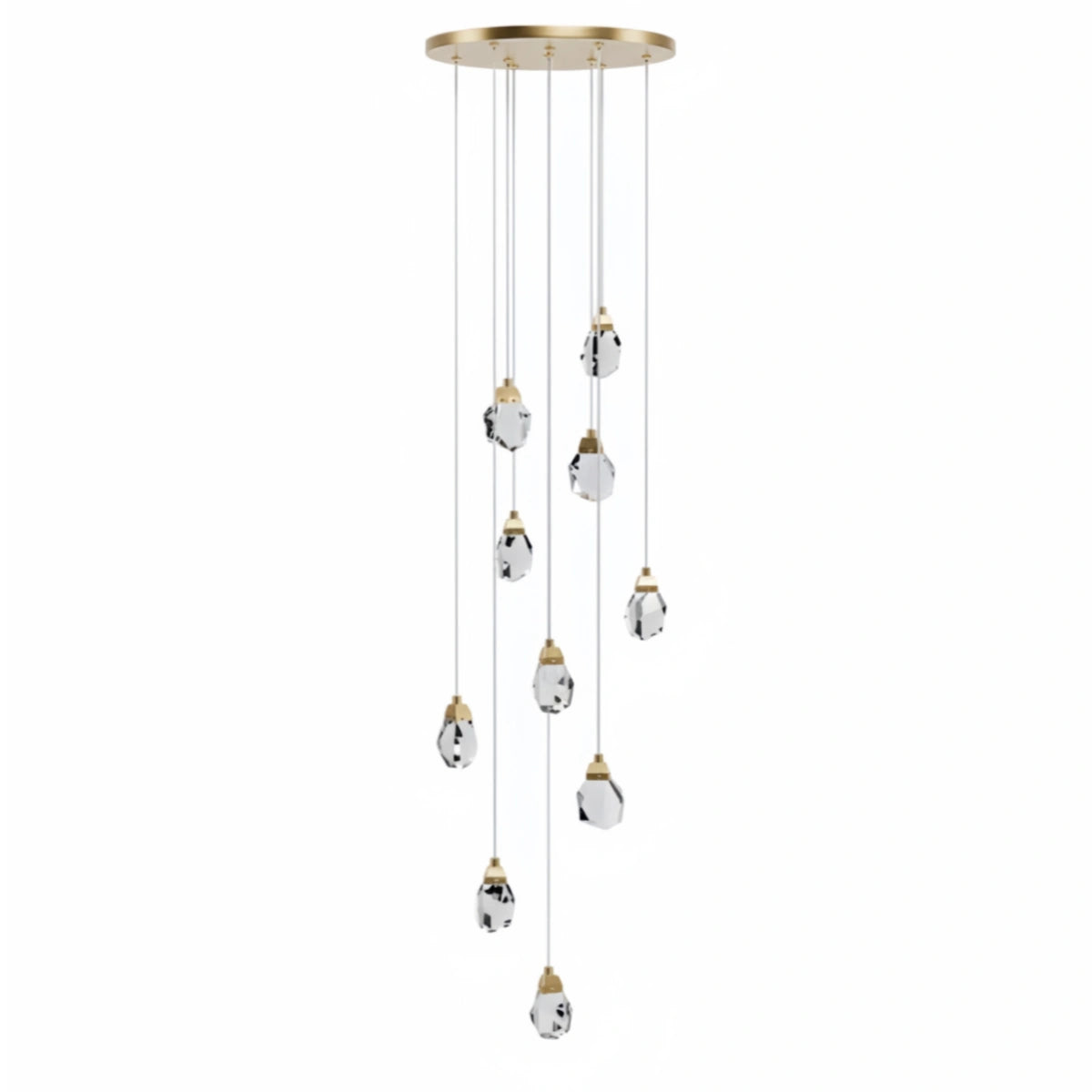 Luxury Crystal Chandelier - Shimmering Fixture for Dining Room & Grand Interiors