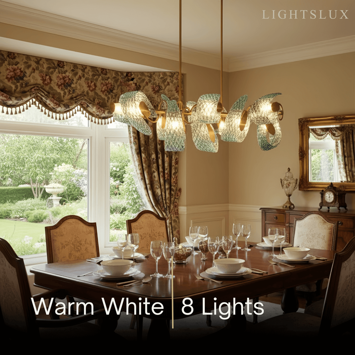 Art Deco Peacock Chandelier – Blue Feather Art Glass Contemporary for Dining Room Bedroom