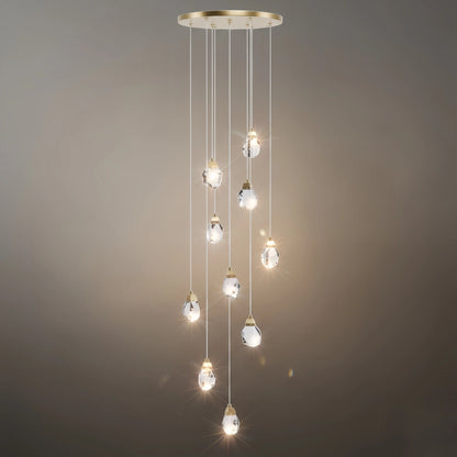 Luxury Crystal Chandelier - Shimmering Fixture for Dining Room & Grand Interiors