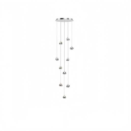 Excelis Royal Crystal Chandelier – Clear Sparkling Crystals with Warm Ambient Glow Living Room