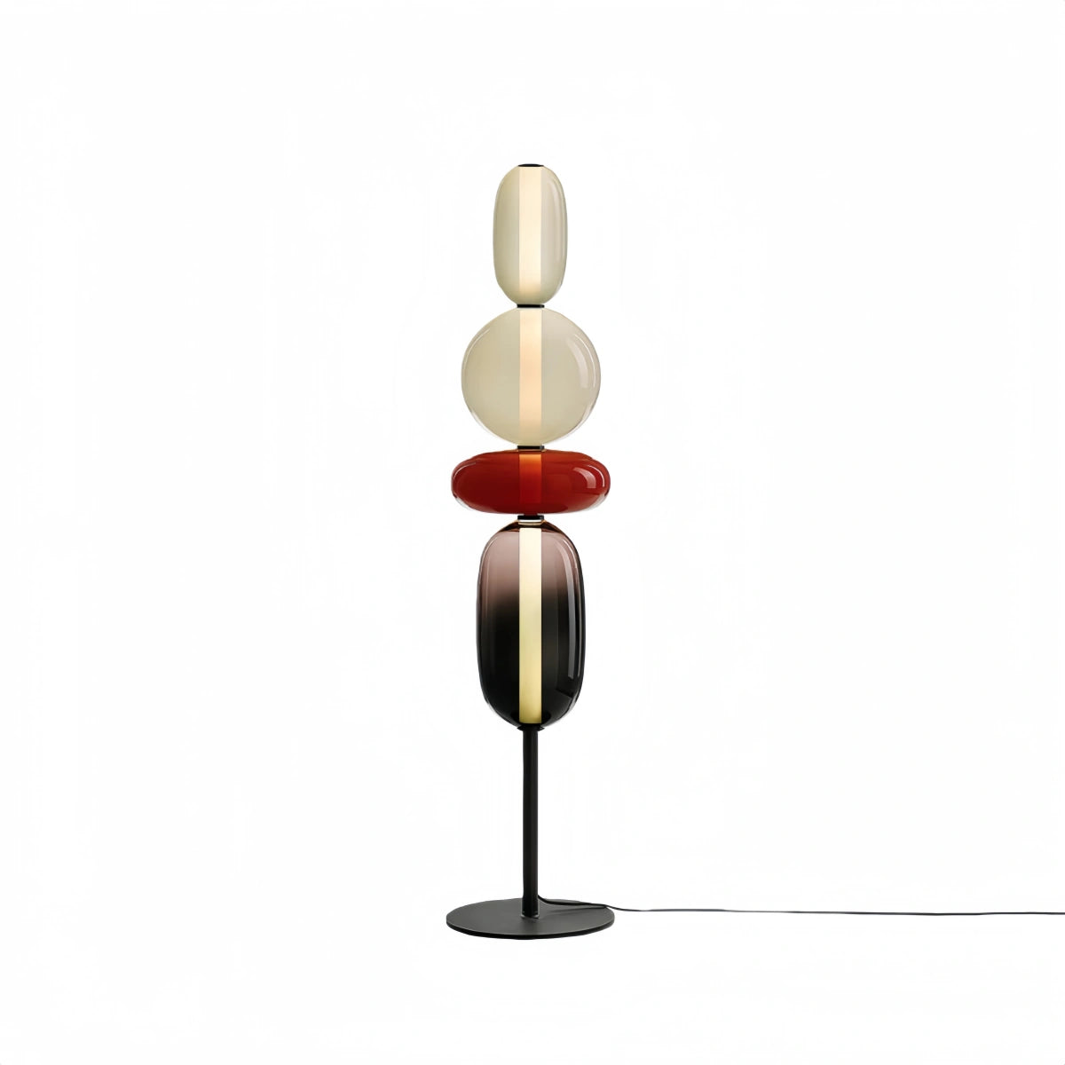 Prisma Modern Floor Lamp – Hand-Blown Crystal Interactive Design for Living Room Bedroom