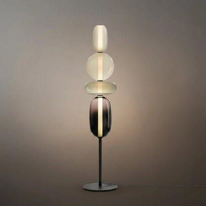 Prisma Modern Floor Lamp – Hand-Blown Crystal Interactive Design for Living Room Bedroom