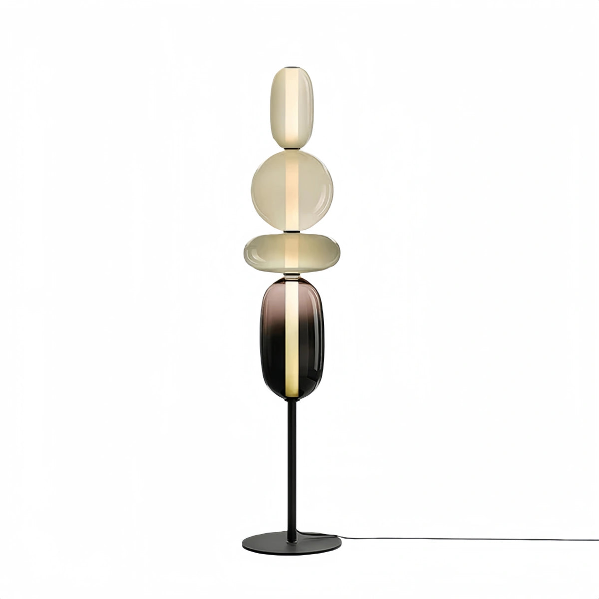Prisma Modern Floor Lamp – Hand-Blown Crystal Interactive Design for Living Room Bedroom