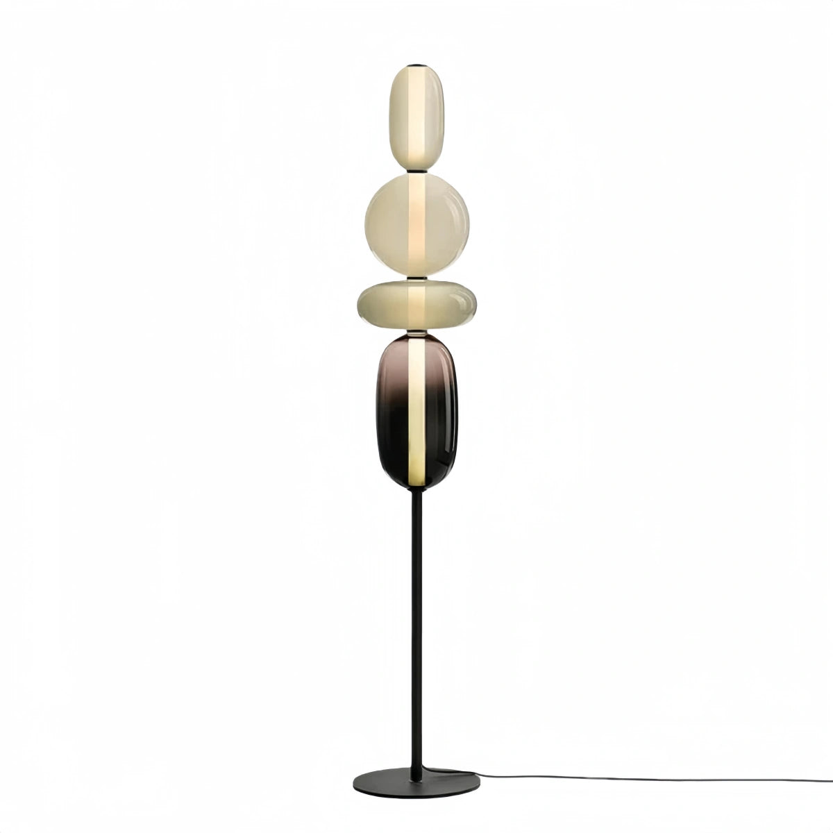 Prisma Modern Floor Lamp – Hand-Blown Crystal Interactive Design for Living Room Bedroom