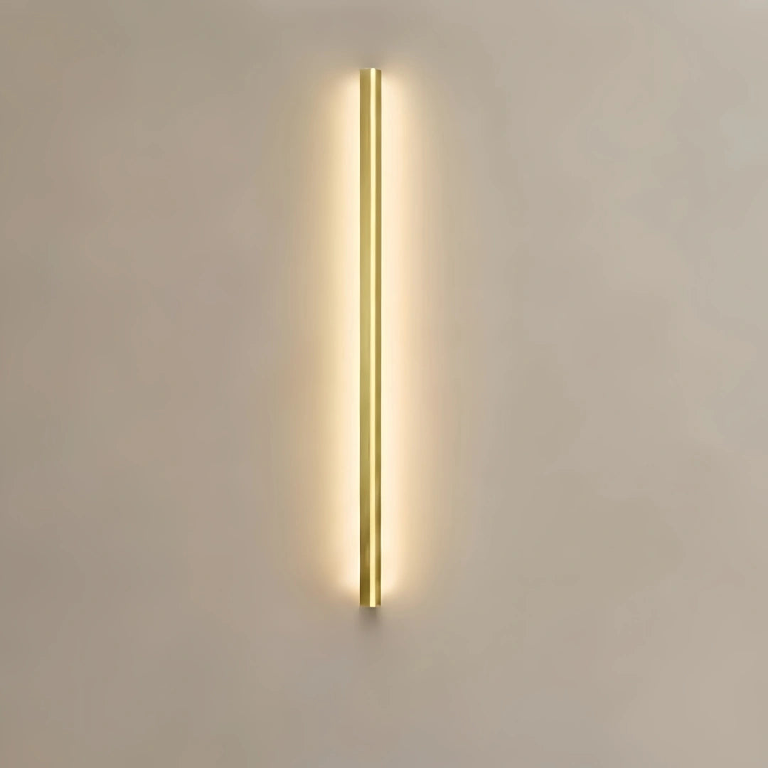 Arcato Minimalist Linear LED Wall Lamp – Black/Gold for Bedroom/Living Room