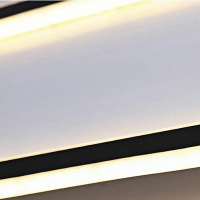 Lámpara de techo LED moderna Arcato – Accesorio de metal/gel de sílice para sala de estar