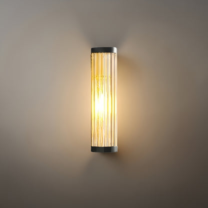 Irondale Modern Black LED Outdoor Wall Lamp – Waterproof Light for Garden/Courtyard