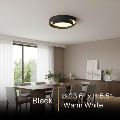 Contemporary Cylinder Ceiling Light — Matte Neutral LED for Living Room
