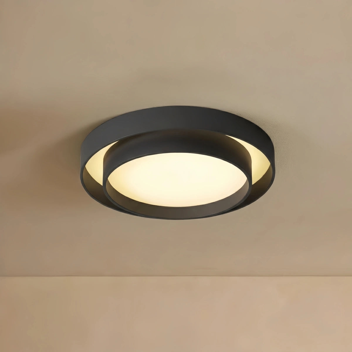 Contemporary Cylinder Ceiling Light — Matte Neutral LED for Living Room