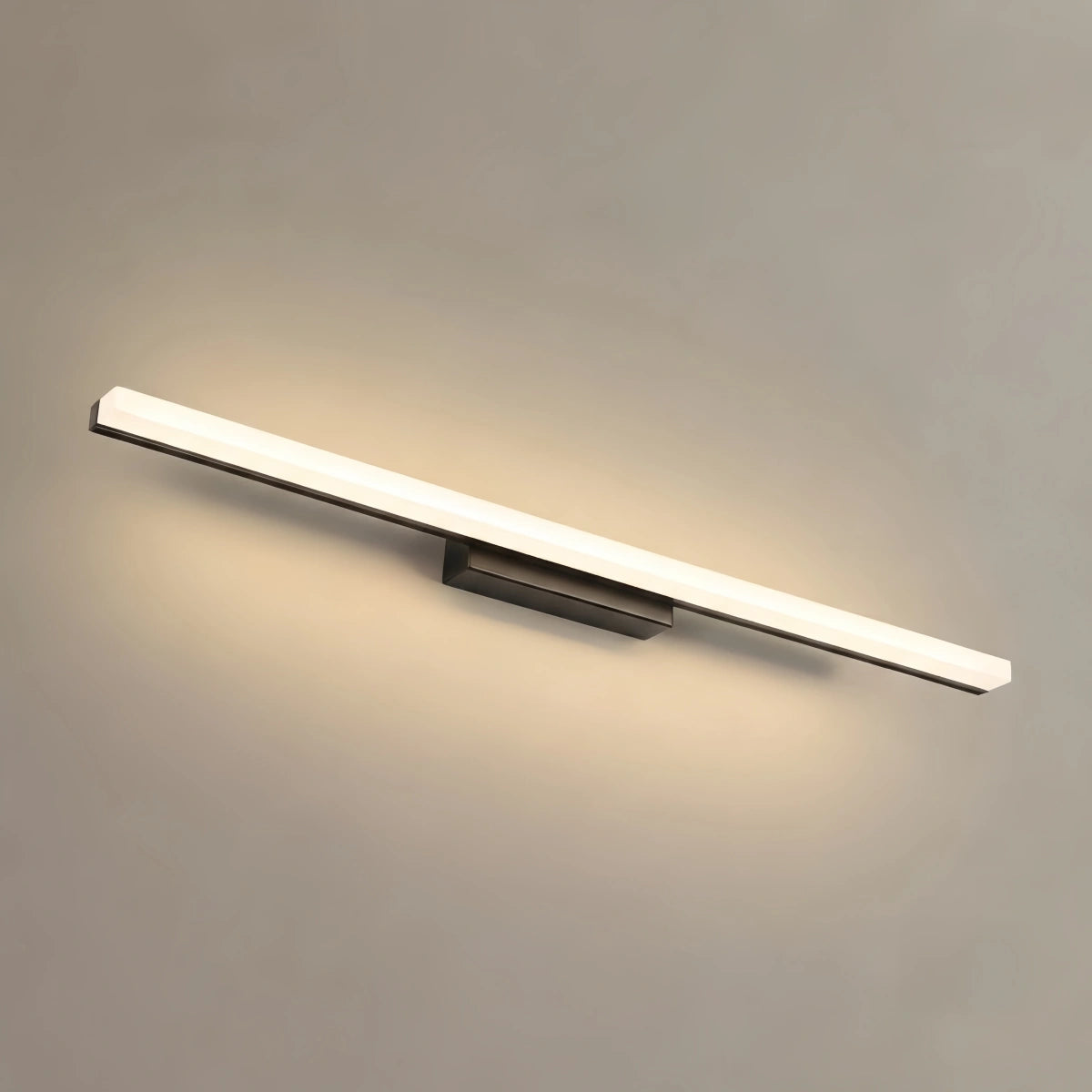 Arcato Minimalist Linear Vanity Wall Lamp – IP44 Metal in Black/Chrome Bathroom