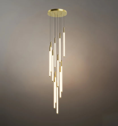 Nebula Multi-Tier Modern Chandelier - Waterfall Design for Staircases & High Ceilings