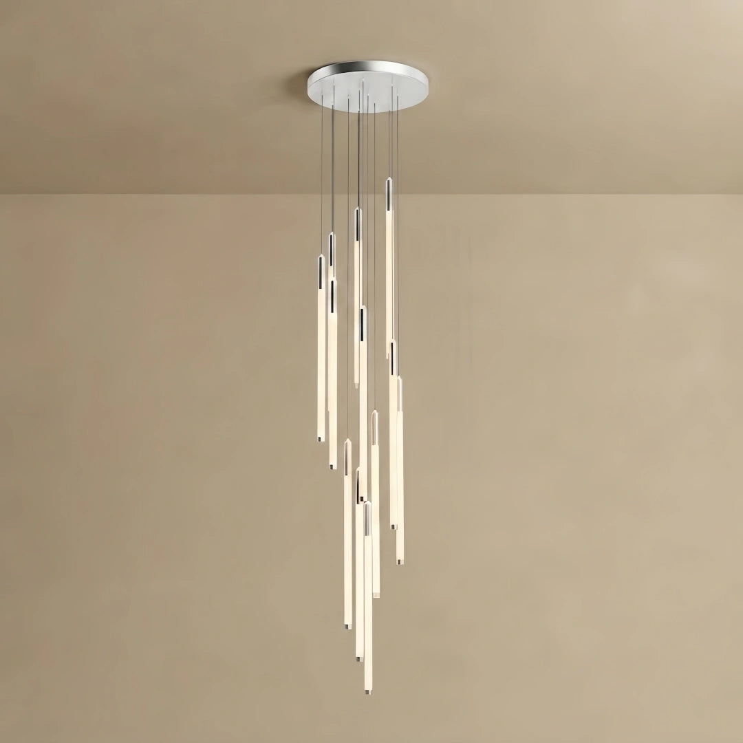 Nebula Multi-Tier Modern Chandelier - Waterfall Design for Staircases & High Ceilings