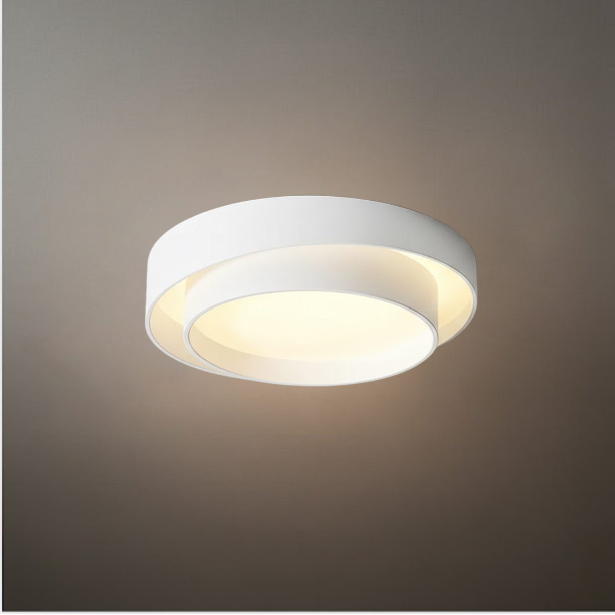 Contemporary Cylinder Ceiling Light — Matte Neutral LED for Living Room