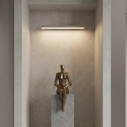 Minimalist Brushed Stainless Steel Wall Lamp -- Copper/Chrome/Black for Living Room/Bedroom