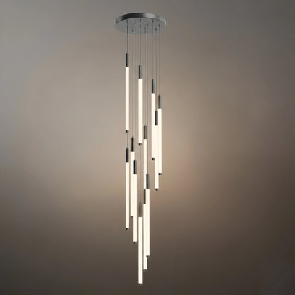 Nebula Multi-Tier Modern Chandelier - Waterfall Design for Staircases & High Ceilings