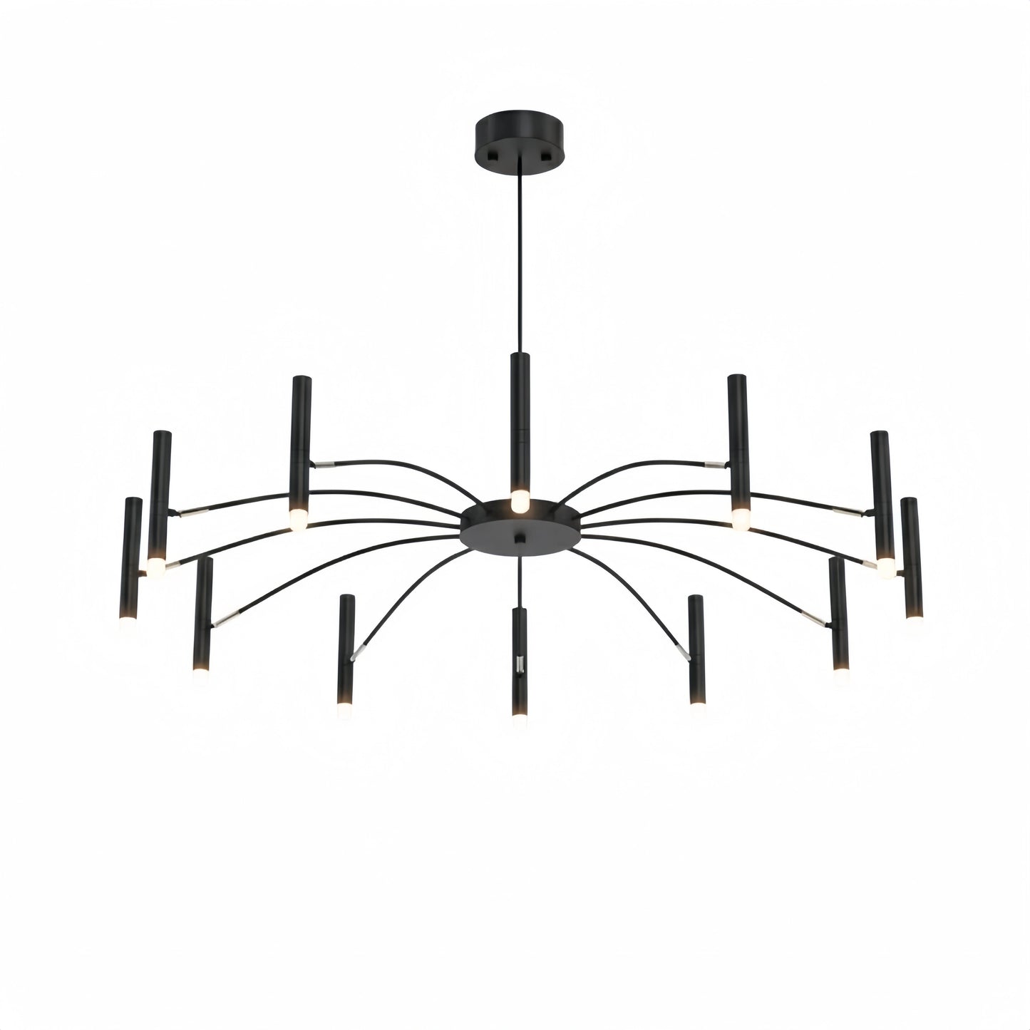 Nebula Modern Contemporary Candle Chandelier with Adjustable