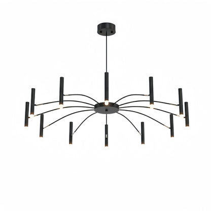 Nebula Modern Contemporary Candle Chandelier with Adjustable