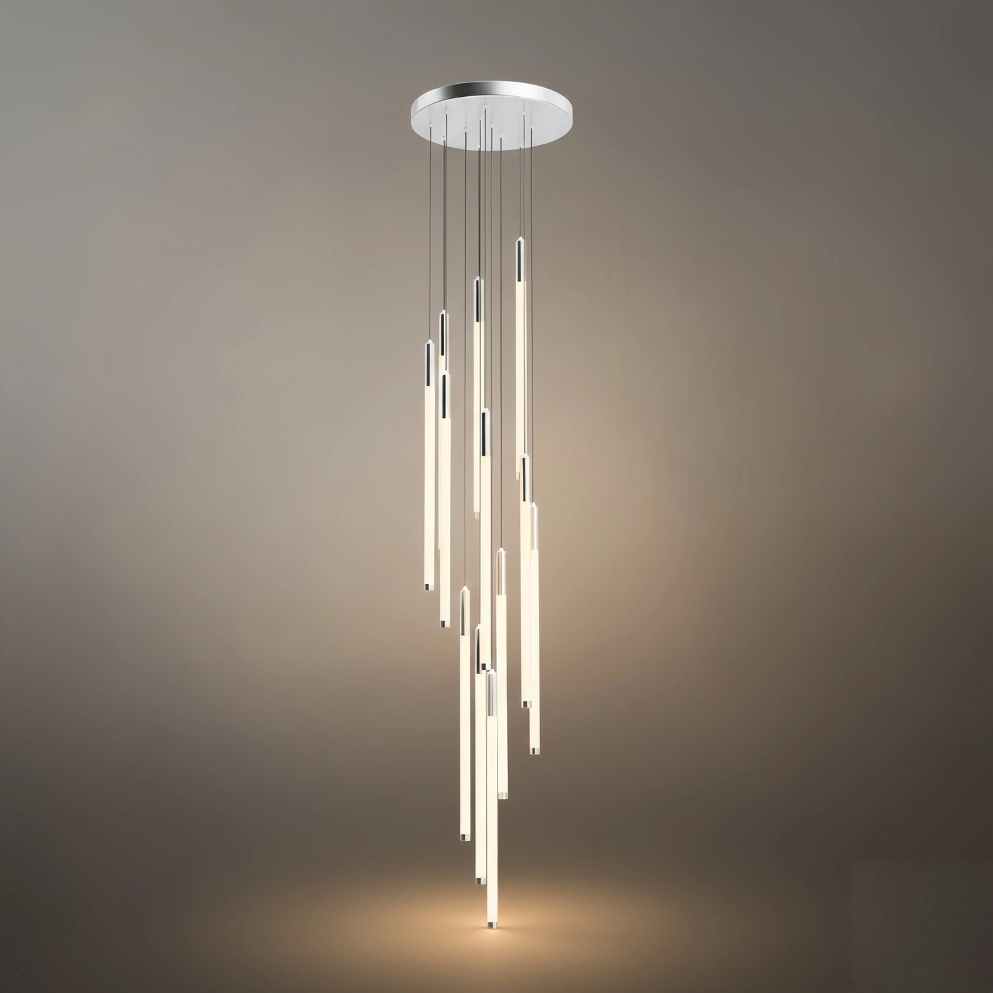 Nebula Multi-Tier Modern Chandelier - Waterfall Design for Staircases & High Ceilings