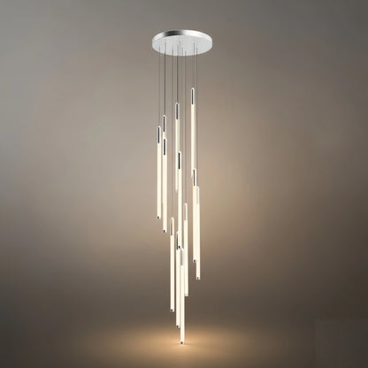Nebula Multi-Tier Modern Chandelier - Waterfall Design for Staircases & High Ceilings