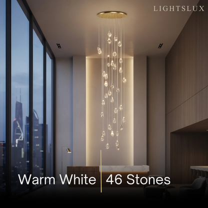 Luxury Crystal Chandelier - Shimmering Fixture for Dining Room & Grand Interiors