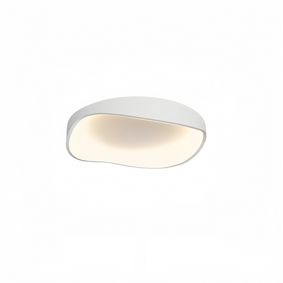 Lámpara de techo LED moderna blanca Crema, montaje empotrado, metal/acrílico, para sala de estar