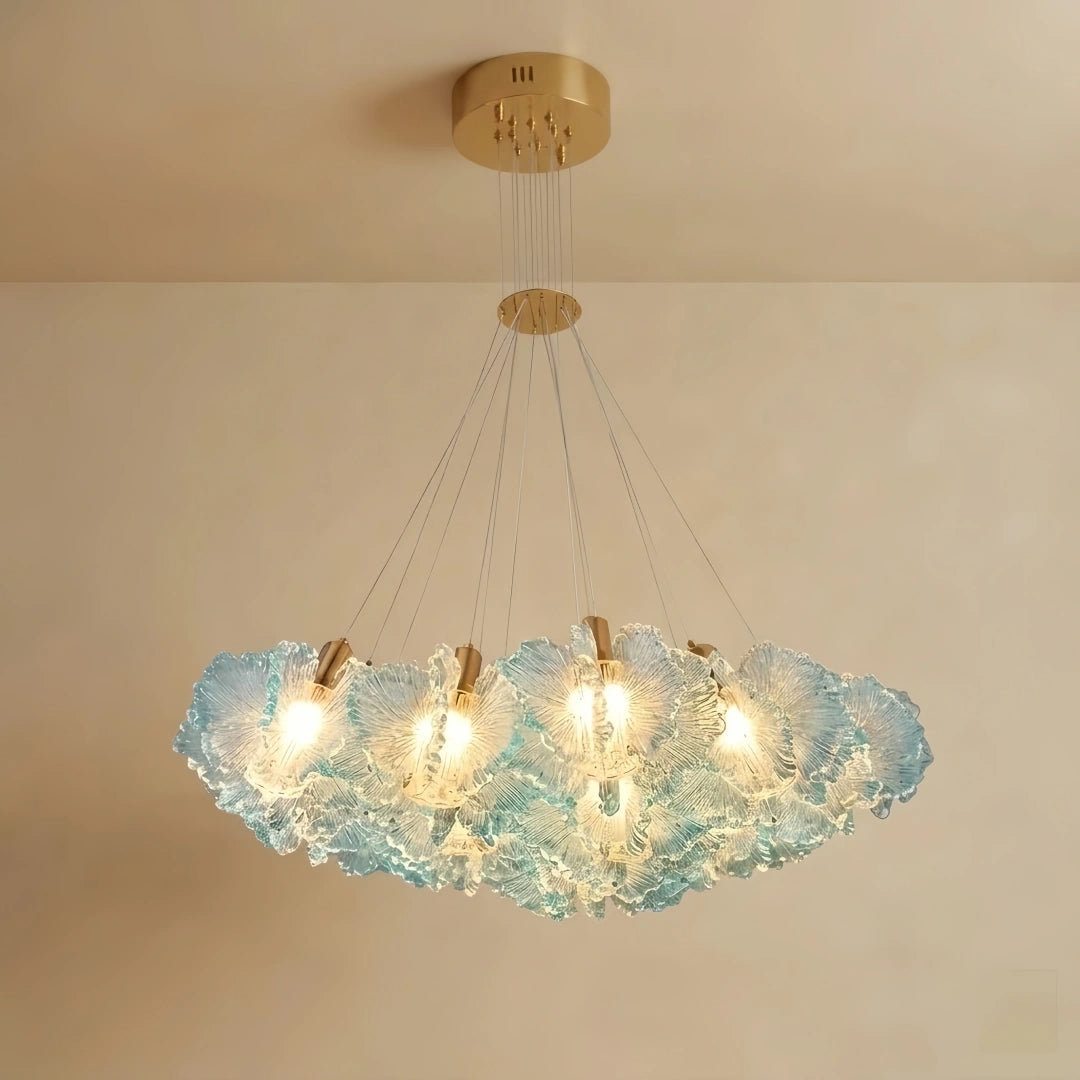 Vivara Moderna Nube Araña de Luces -- Acrílico de Colores Blanco/Rojo/Púrpura/Azul para Comedor