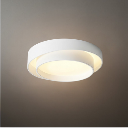 Contemporary Cylinder Ceiling Light — Matte Neutral LED for Living Room