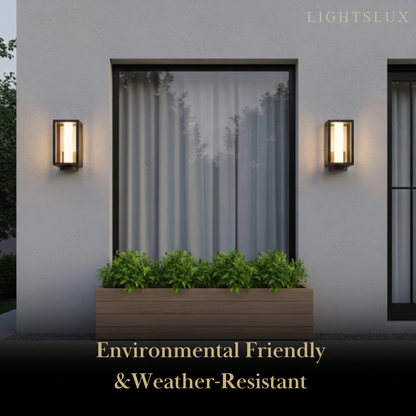 Lrondale Modern Outdoor Solar Wall Light-Waterproof for Yard/Balcony